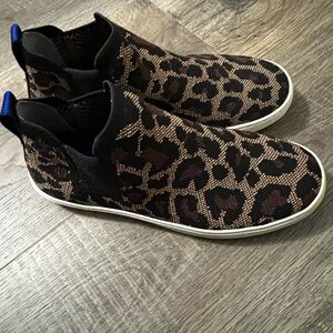 Rothy's Leopard Print Athletic Shoes
